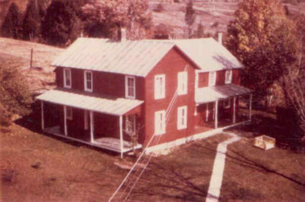 red farmhouse