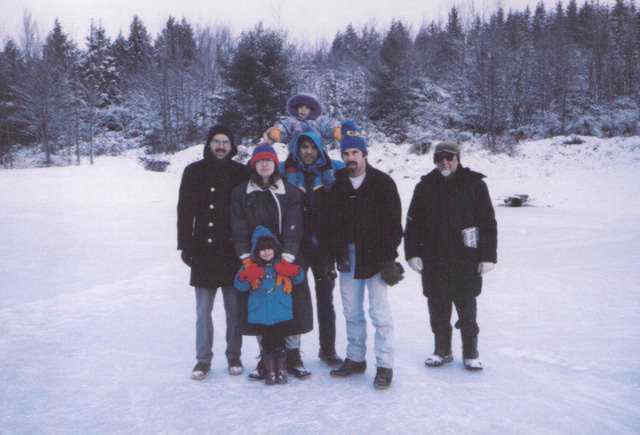 Family on ice