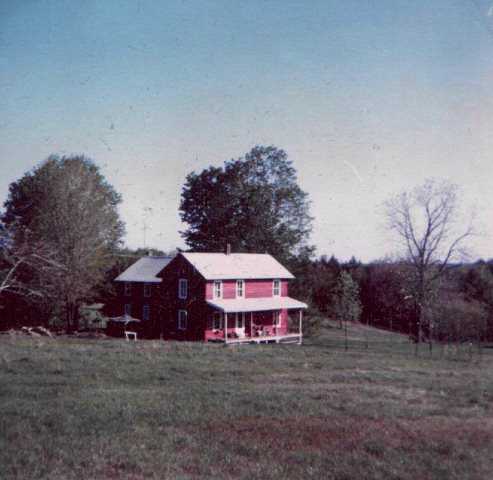 classic red farmhouse